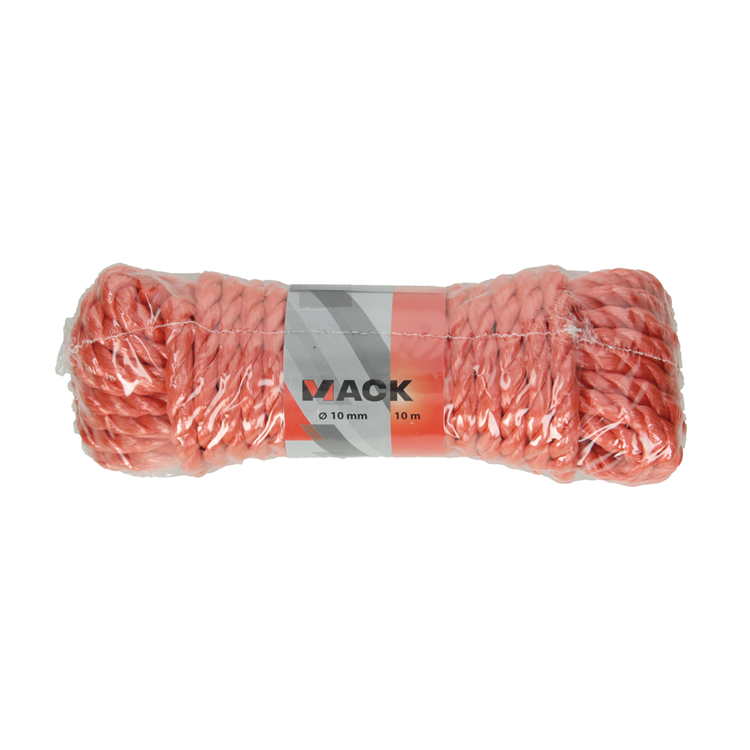Afbeelding laden in galerijviewer, Mack 1014010 - pp gedraaid oranje streng 10mm 10m | 5 stuks
