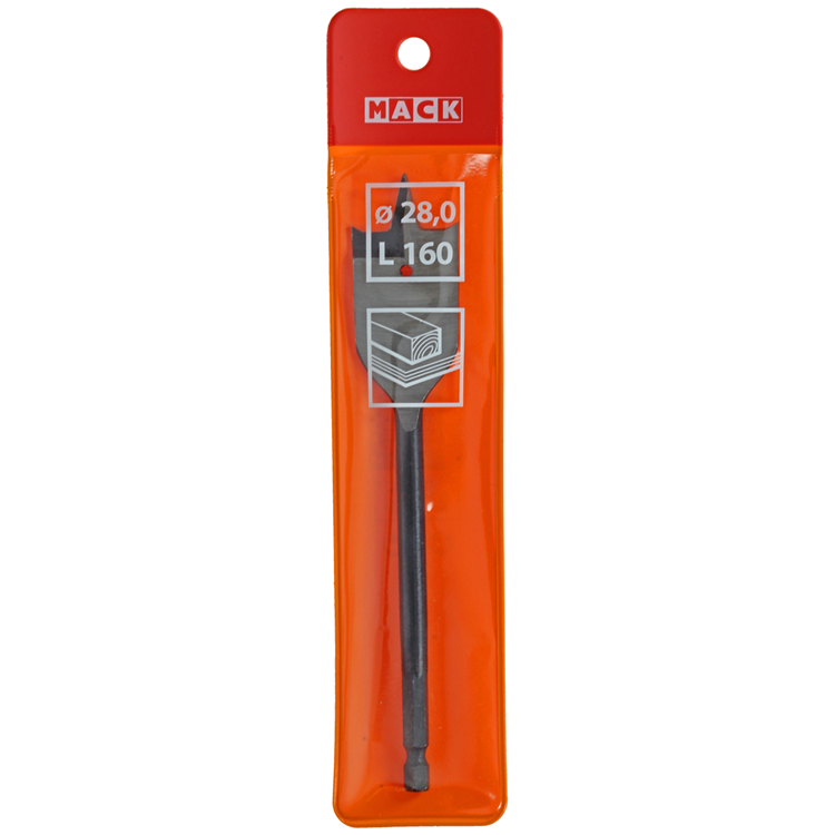 Afbeelding laden in galerijviewer, Mack 1018255 - platte houtboor 28mm | 2 stuks

