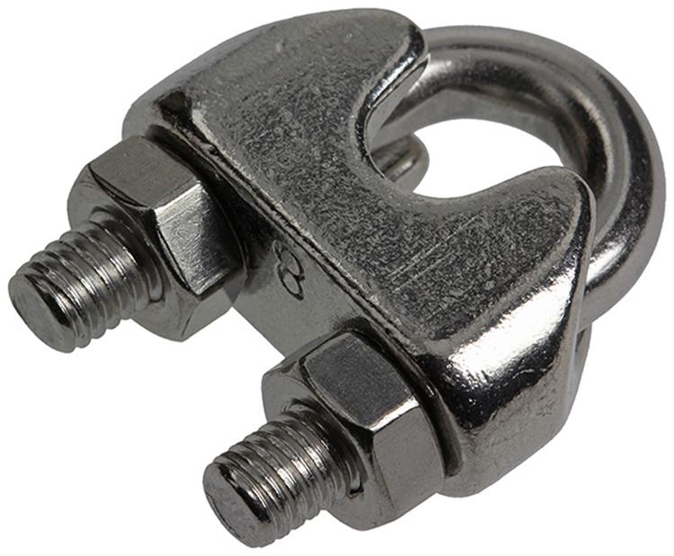 Afbeelding laden in galerijviewer, Mack 1008450 - 2 staaldraadklemmen 6-8mm inox | 10 stuks
