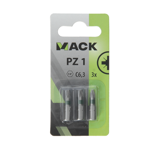 Mack 1018295 - schroefbit pz1 l25mm 3st | 5 stuks