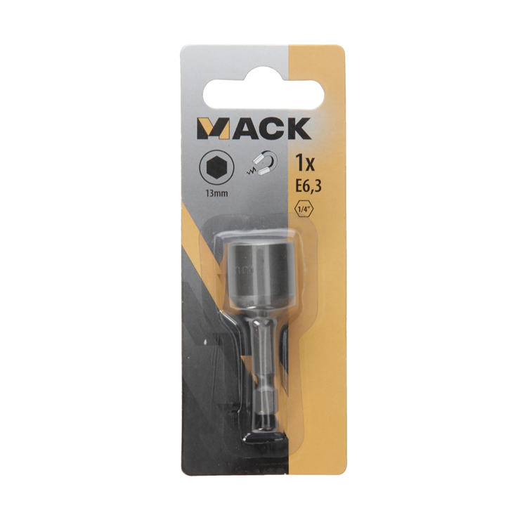 Afbeelding laden in galerijviewer, Mack 1018316 - zeskantdop-bit magnet. 13mm | 5 stuks
