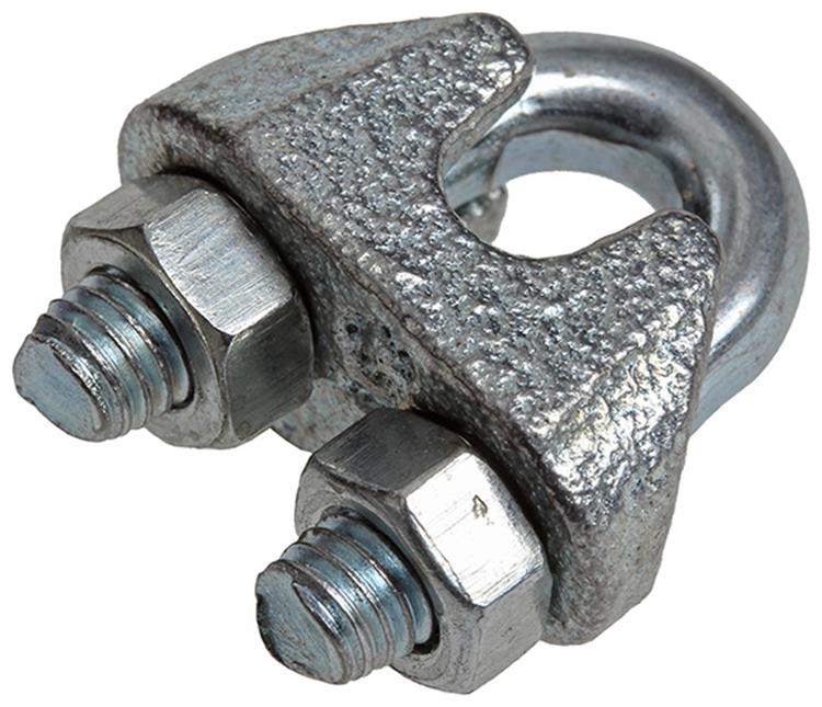 Afbeelding laden in galerijviewer, Mack 1008451 - 4 staaldraadklemmen 5mm verzinkt | 10 stuks
