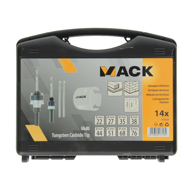 Afbeelding laden in galerijviewer, Mack 1018369 - gatzagenset electricien 14 delig | 3 stuks
