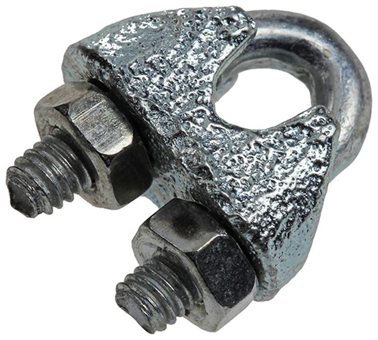 Afbeelding laden in galerijviewer, Mack 1008452 - 4 staaldraadklemmen 3mm verzinkt | 10 stuks
