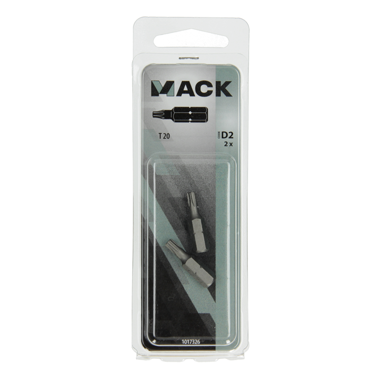 Afbeelding laden in galerijviewer, Mack 1017326 - torx schroefbit staal onbehandeld 2 st t 20 | 10 stuks
