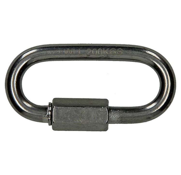 Afbeelding laden in galerijviewer, Mack 1008457 - 1 loze schakel + moer 6mm inox | 10 stuks
