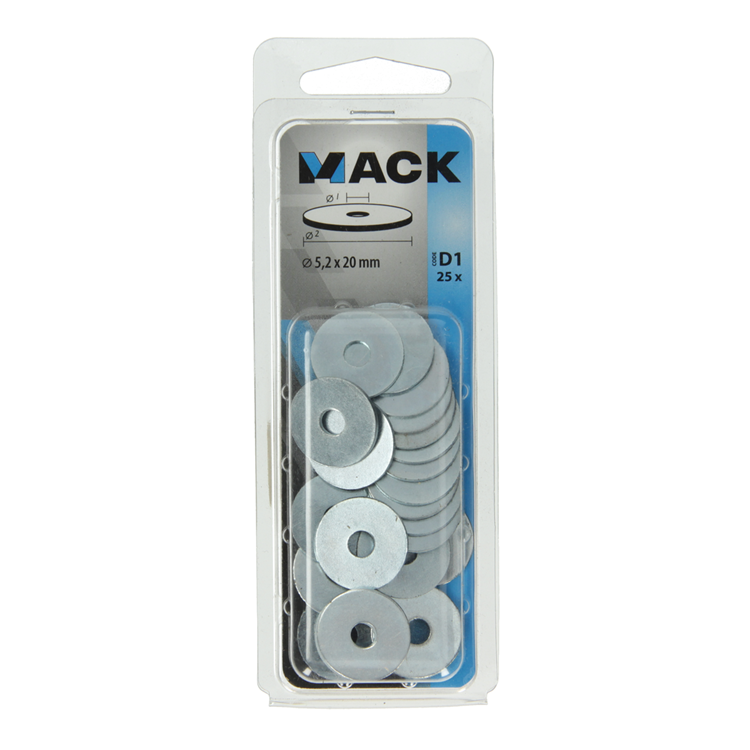 Afbeelding laden in galerijviewer, Mack 1017736 - carrosserie sluitring verzinkt25 st 5,2 x 20 mm | 10 stuks
