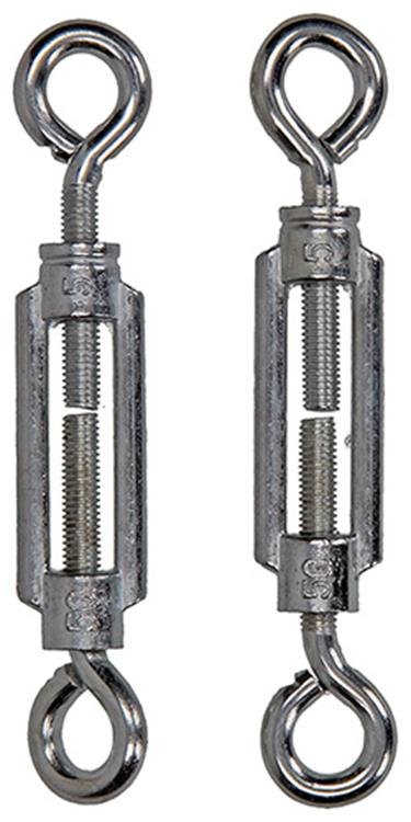 Afbeelding laden in galerijviewer, Mack 1008470 - 2 spanners 2 ogen m5 x 50mm verzinkt | 10 stuks
