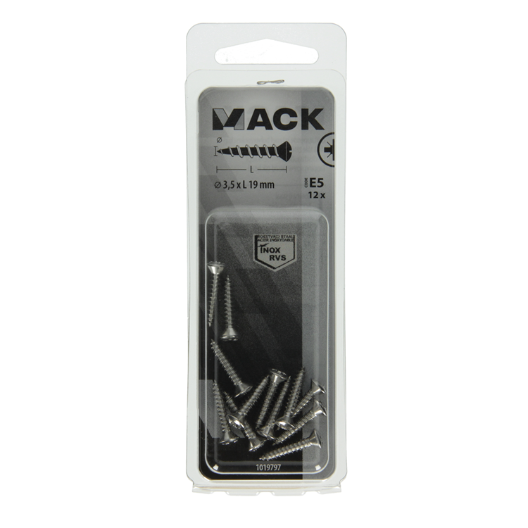 Afbeelding laden in galerijviewer, Mack 1019797 - zelftappende schroef bolvz.kopa2 12st 3,5 x 19 mm | 10 stuks

