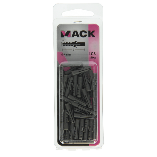 Mack 1017878 - plug polyethyleen 50 st 4 mm | 10 stuks