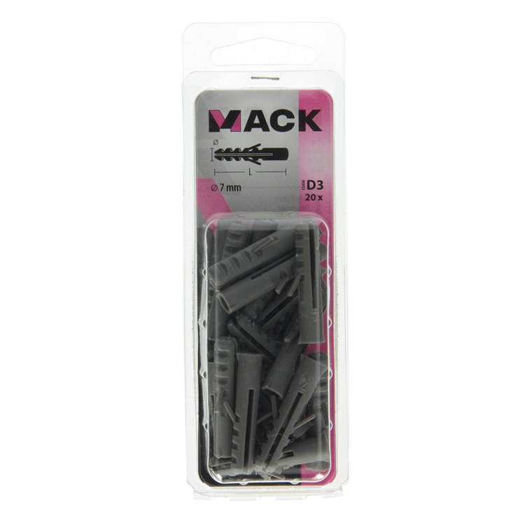 Afbeelding laden in galerijviewer, Mack 1017881 - plug polyethyleen 20 st 7 mm | 5 stuks
