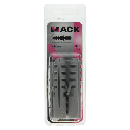 Mack 1017885 - plug polyethyleen 4 st 14 mm | 5 stuks