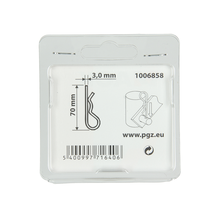 Afbeelding laden in galerijviewer, Mack 1006858 - 2 enkele borgveren verzinkt 3mm bl | 5 stuks
