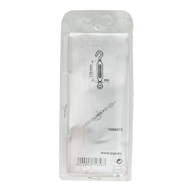 Afbeelding laden in galerijviewer, Mack 1006873 - 2 spanners: oog + haak verzinkt m6x110mm bl | 5 stuks
