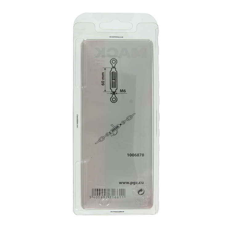 Afbeelding laden in galerijviewer, Mack 1006878 - 2spanners 2 ogen verzinkt m6x60mm bl | 5 stuks
