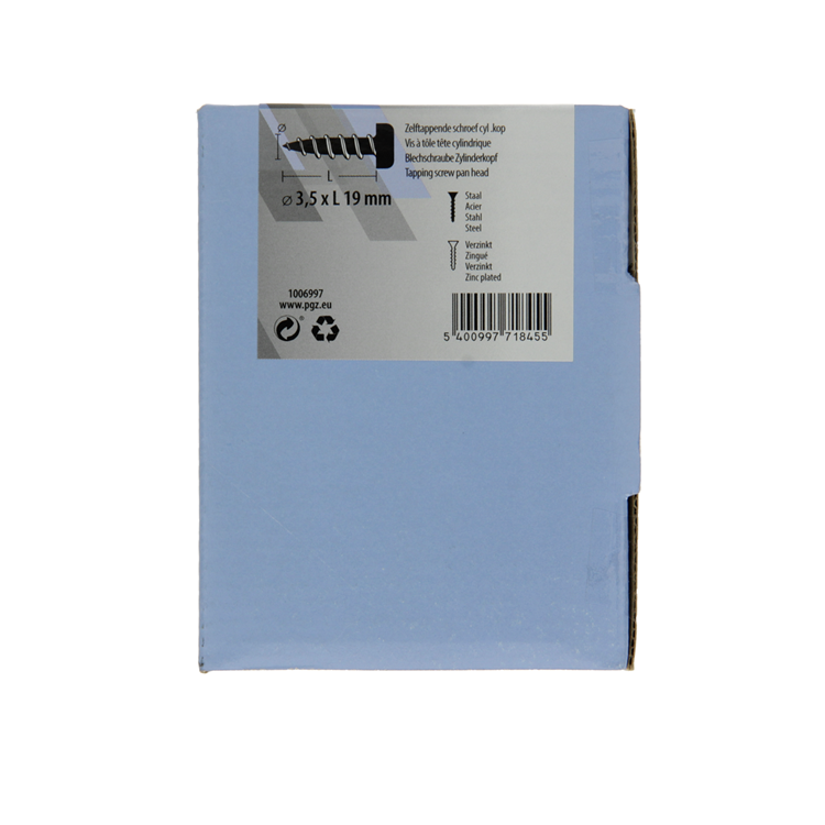 Afbeelding laden in galerijviewer, Mack 1006997 - zelftap. schroef cyl. kop 200 200 st 3,5x19mm | 10 stuks
