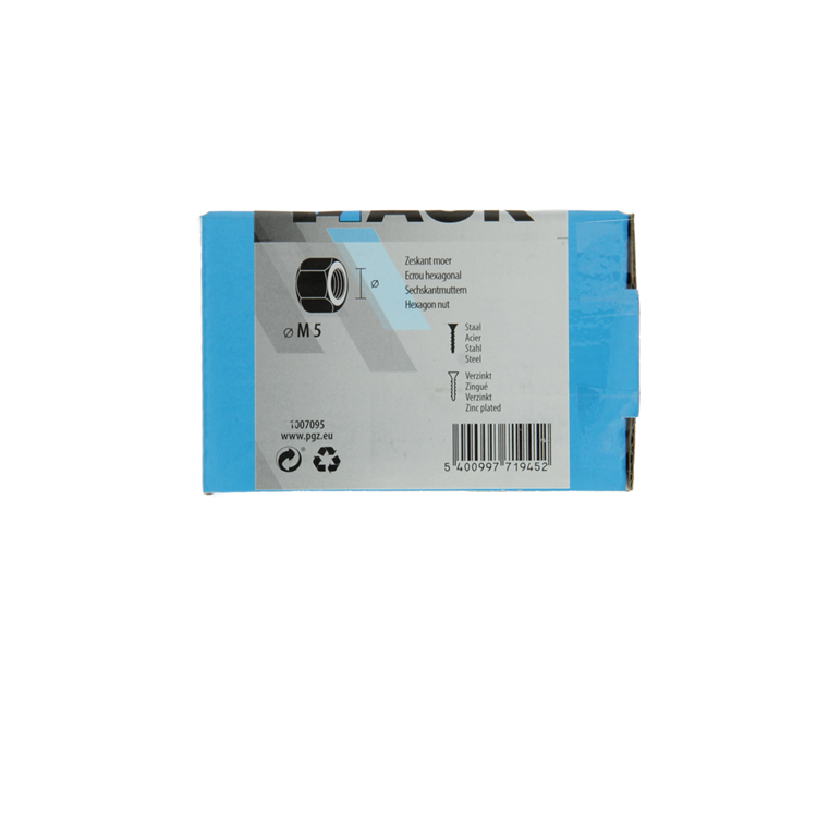 Afbeelding laden in galerijviewer, Mack 1007095 - zeskantmoeren 200 st m5 | 10 stuks
