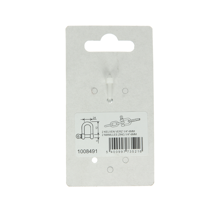 Afbeelding laden in galerijviewer, Mack 1008491 - 2 kelven recht 6mm verzinkt | 10 stuks
