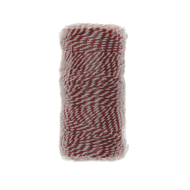 Afbeelding laden in galerijviewer, Mack 1014100 - paktouw jute rood wit 1mm ca 90m | 10 stuks
