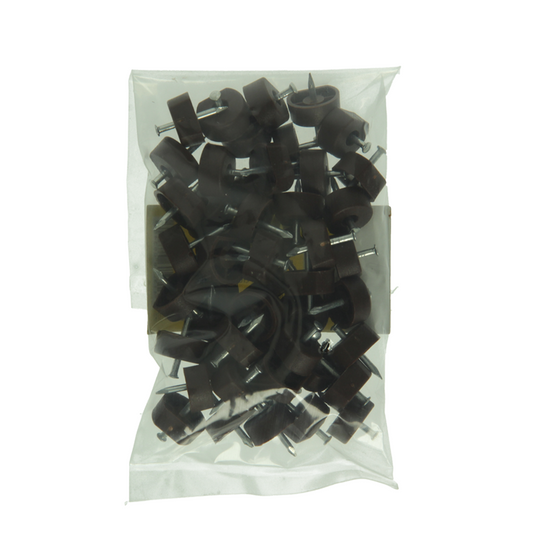Mack 1013741 - 50 plankdragers + nagel bruin ø 10 mm | 10 stuks
