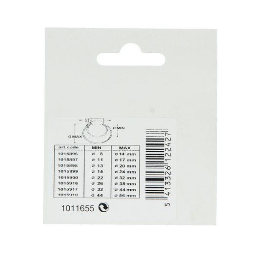 Mack 1011655 - 2 mini spanringen verzinkt 9x11mm | 10 stuks