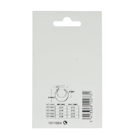 Mack 1011664 - slangklem inox 30-45mm 2st | 12 stuks