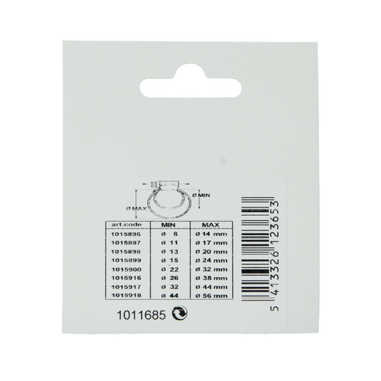 Mack 1011685 - 2 mini spanringen verzinkt 14x16mm | 10 stuks