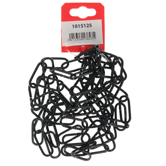 Mack 1015125 - sierketting zwart plat ø 3mm l 29mm 2m | 5 stuks