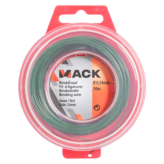 Mack 1015190 - binddraad groen hobby ø0,54mm - 30m | 6 stuks
