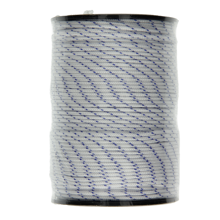 Afbeelding laden in galerijviewer, Mack 1013956 - pp gevlochten wit blauw bobijn2mm 150m | 5 stuks
