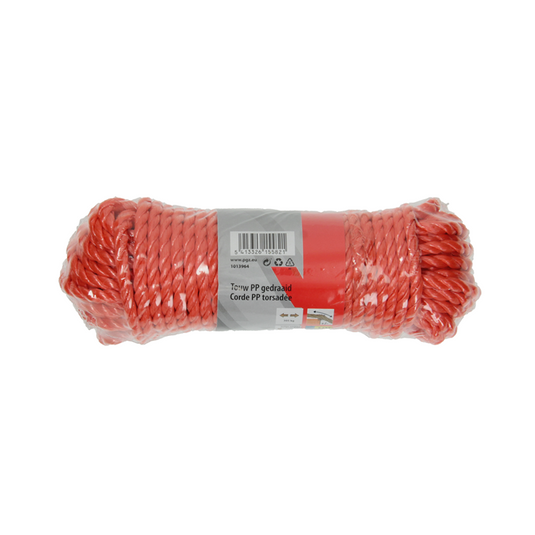 Mack 1013964 - pp gedraaid oranje streng 6mm 15m | 5 stuks