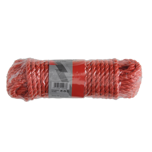 Mack 1013965 - pp gedraaid oranje streng 8mm 15m | 5 stuks