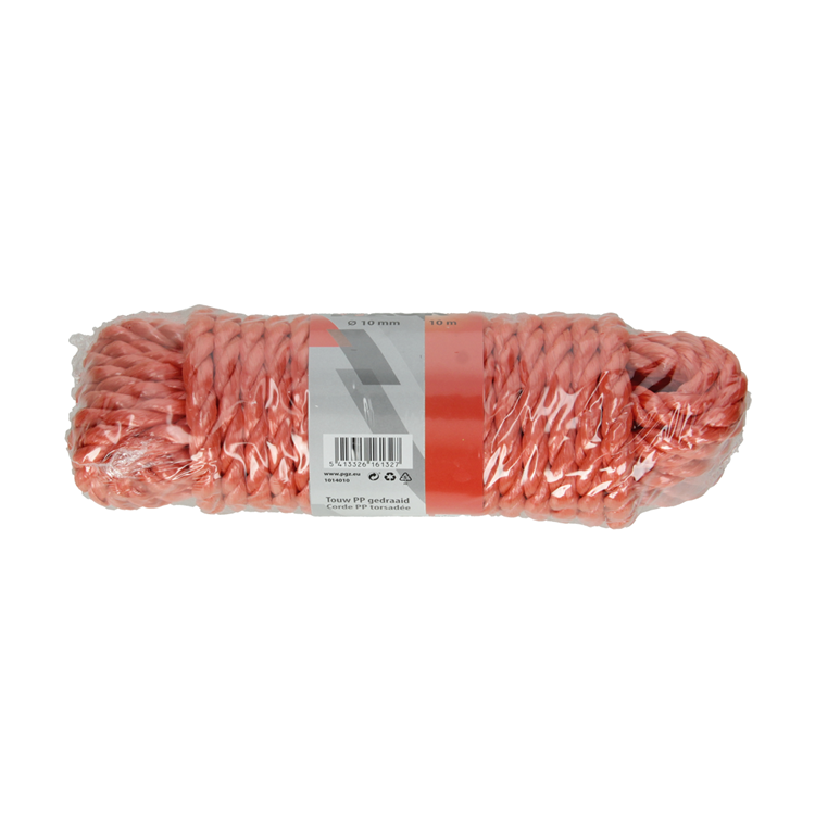 Afbeelding laden in galerijviewer, Mack 1014010 - pp gedraaid oranje streng 10mm 10m | 5 stuks
