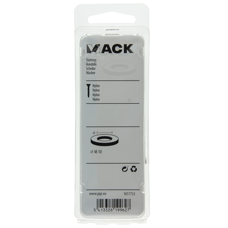 Afbeelding laden in galerijviewer, Mack 1017733 - sluitring nylon 5 st m10 | 10 stuks

