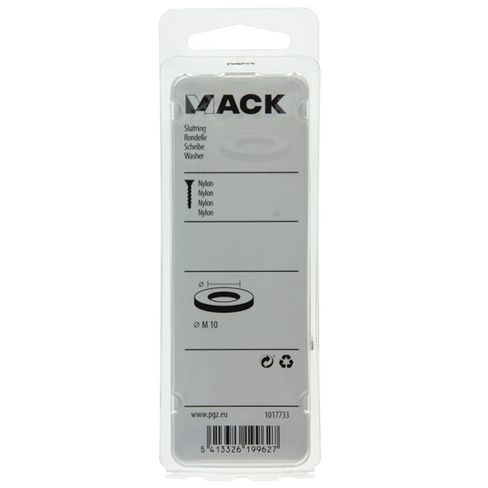 Mack 1017733 - sluitring nylon 5 st m10 | 10 stuks