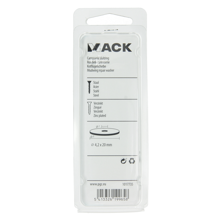 Afbeelding laden in galerijviewer, Mack 1017735 - carrosserie sluitring verzinkt25 st 4,2 x 20 mm | 10 stuks
