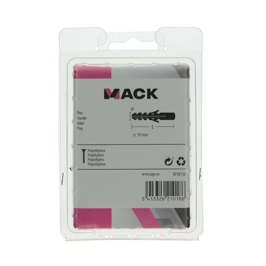 Mack 1018156 - plug polyethyleen 50 st 10mm | 3 stuks