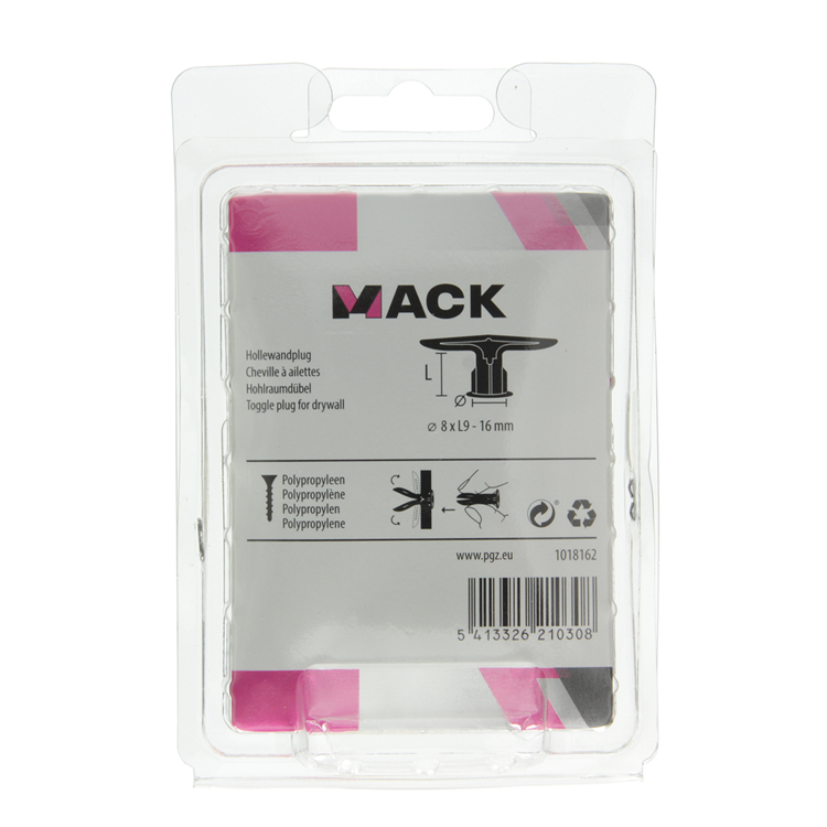 Afbeelding laden in galerijviewer, Mack 1018162 - hollewandplug nylon 20 st tb | 5 stuks
