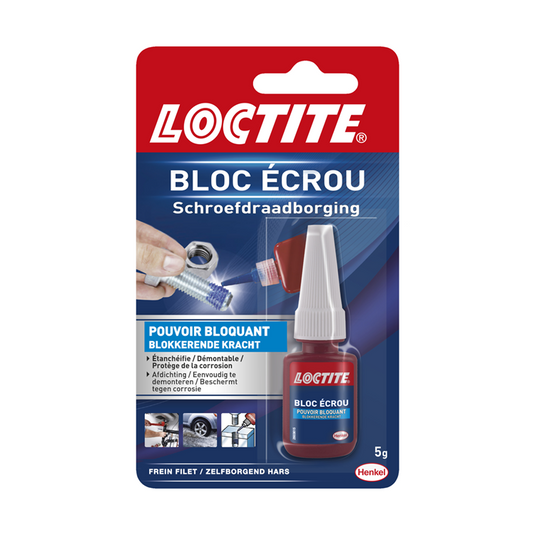 Loctite schroefdraadborging 5g | beste borging van schroeflijm | extreem sterke schroef lijm.