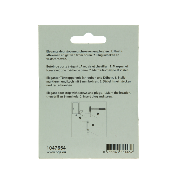 Afbeelding laden in galerijviewer, Mack 1047654 - deurstop met rubber vermessingd ø 30 mm 1 st pc | 6 stuks
