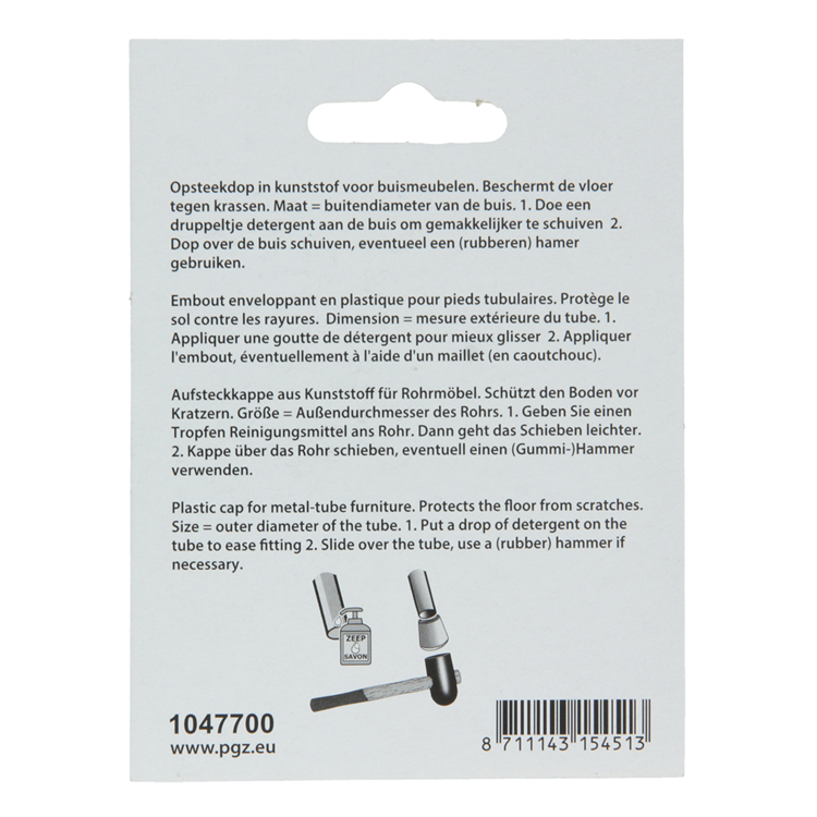 Afbeelding laden in galerijviewer, Mack 1047700 - opsteekdop kunststof zwart ø 12 mm 4 st pcs | 6 stuks
