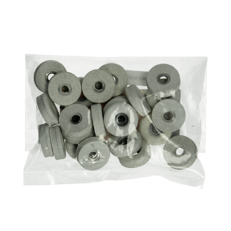 Afbeelding laden in galerijviewer, Mack 1047751 - stoeldop rubber wit ø 23 mm 24 st pcs | 6 stuks
