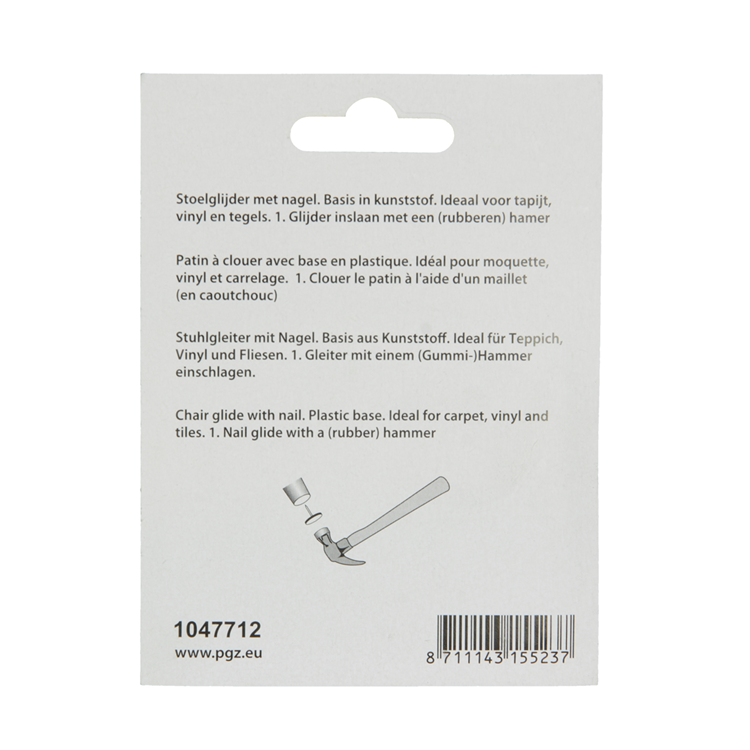 Afbeelding laden in galerijviewer, Mack 1047712 - stoelglijder met nagel vilt bruin ø 20 mm 8 st pcs | 6 stuks
