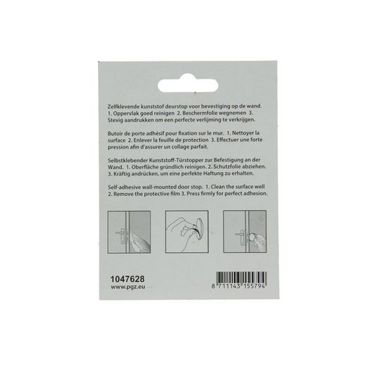 Mack 1047628 - deurstop zelfklevend wit ø 40 mm 2 st pcs | 6 stuks