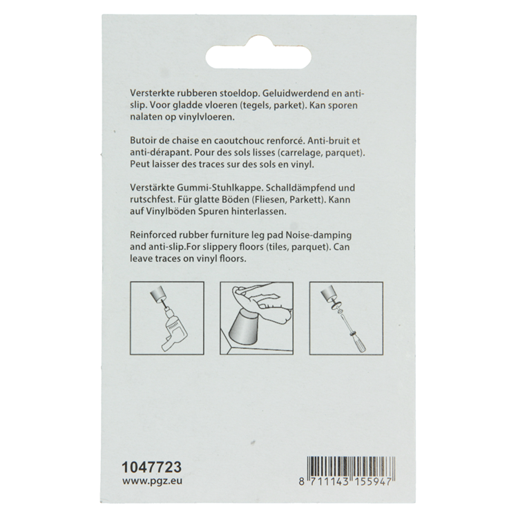 Afbeelding laden in galerijviewer, Mack 1047723 - stoeldop rubber + schroef wit ø 23 mm 8 st pcs | 6 stuks

