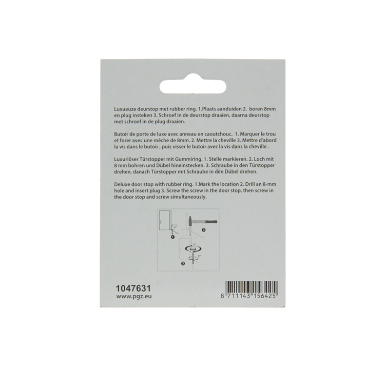 Afbeelding laden in galerijviewer, Mack 1047631 - deurstop cilindermodel inox look ø 20h30 mm 1 st pc | 6 stuks
