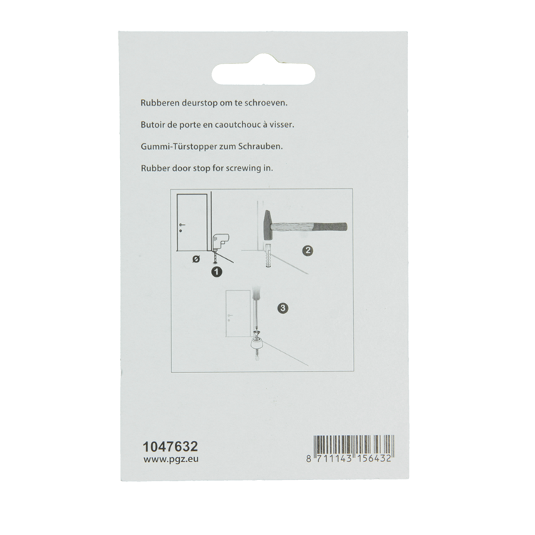 Afbeelding laden in galerijviewer, Mack 1047632 - deurstop rubber + schroef grijs 30 x 35 mm 2 st pcs | 6 stuks
