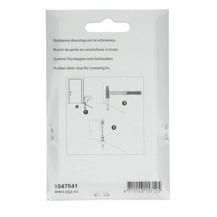 Afbeelding laden in galerijviewer, Mack 1047641 - deurstop rubber + schroef grijs 40 x 75 mm 2 st pcs | 6 stuks
