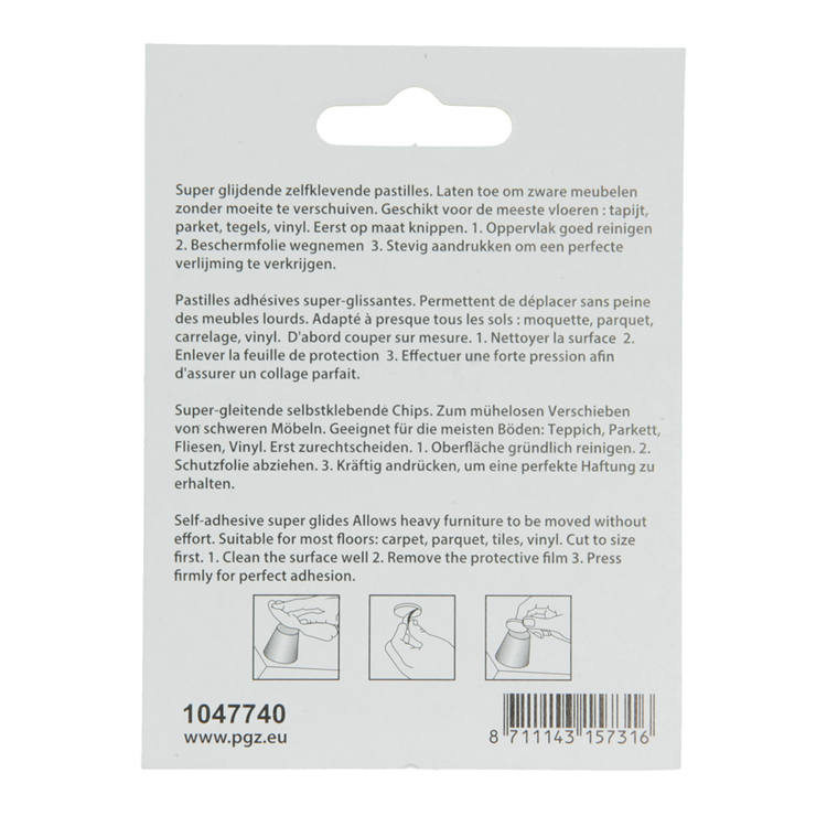Afbeelding laden in galerijviewer, Mack 1047740 - super glijpastille zelfklevendgrijs 25 x 35 mm 4 st pcs | 12 stuks
