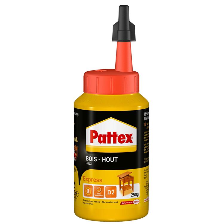 Afbeelding laden in galerijviewer, Pattex houtlijm express 250 g | sneldrogende houtlijm voor alle klussen | houtlijmen voor sterke hechting.
